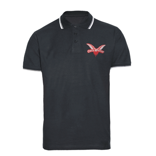 Cock Sparrer "Logo" Polo (black/ white)