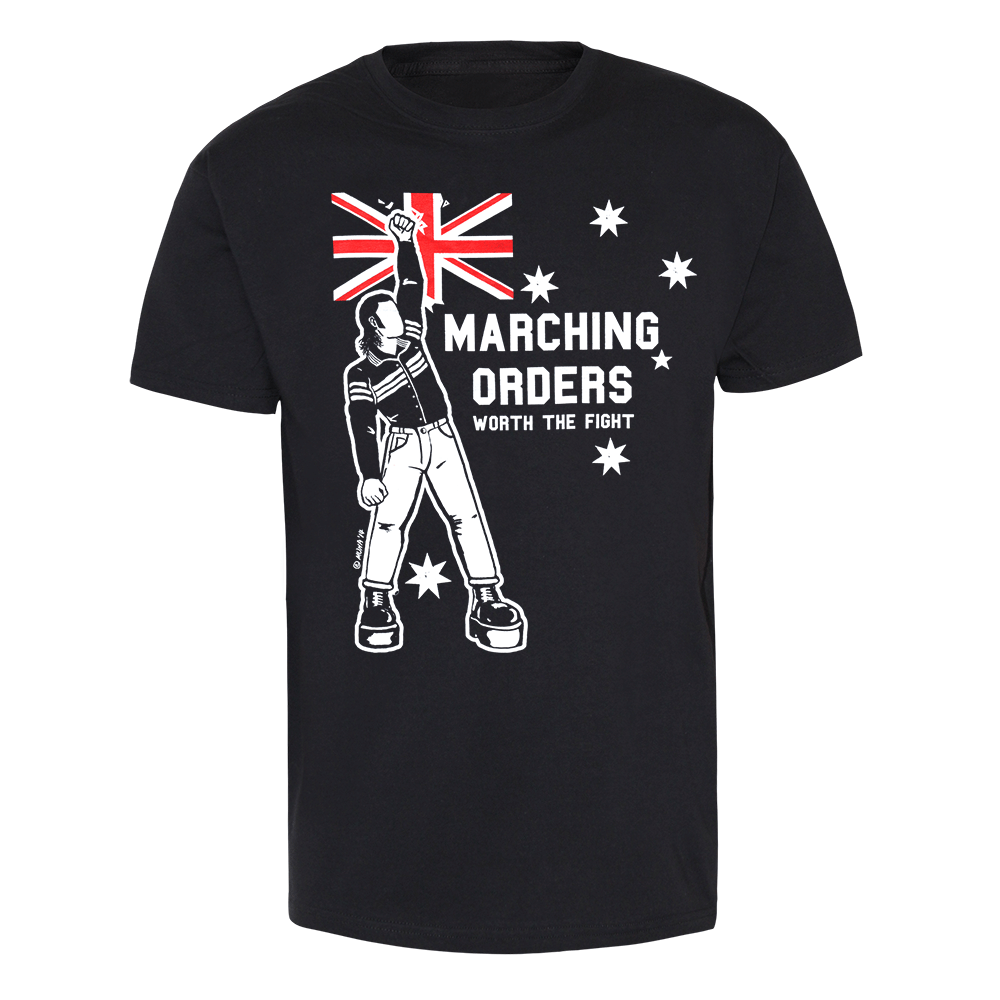 Marching Orders "Worth the fight" T-Shirt (black) - Premium  von Randale Records für nur €12.90! Shop now at Spirit of the Streets Mailorder