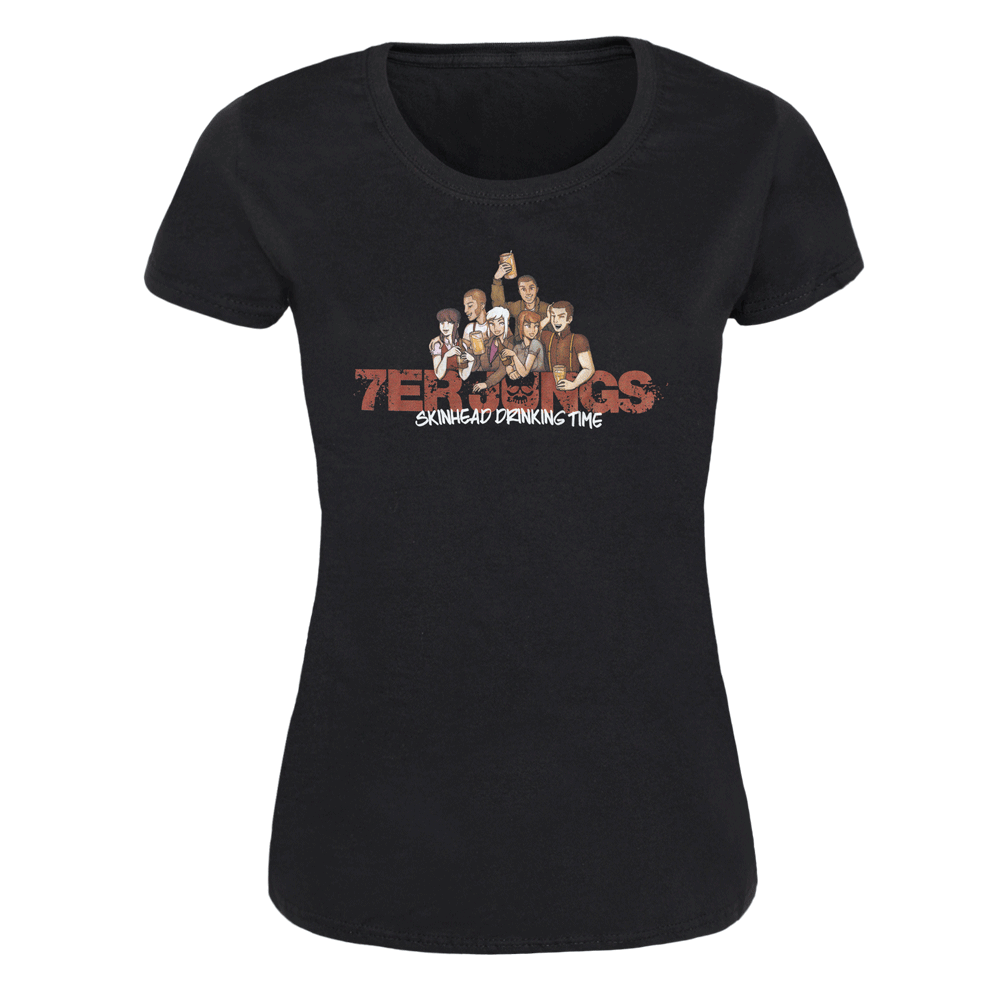 7er Jungs "Skinhead Drinking Time" Girly Shirt