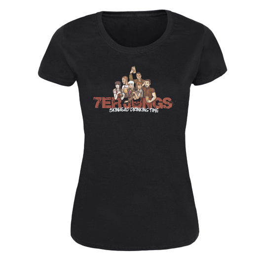 7er Jungs "Skinhead Drinking Time" Girly Shirt