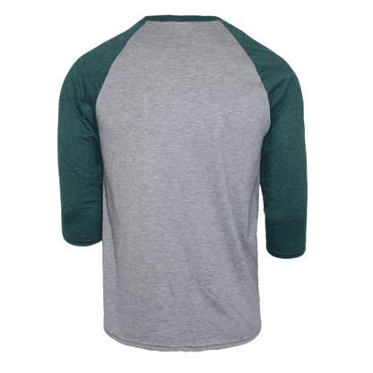 Anvil 3/4 Arm Raglan Shirt (grau/grün)