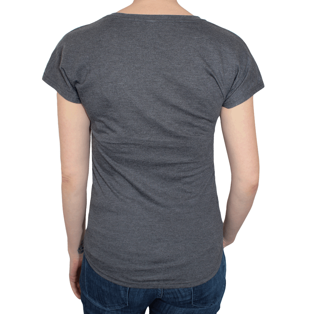 Anvil V-Neck Girly Shirt (darkgrey)