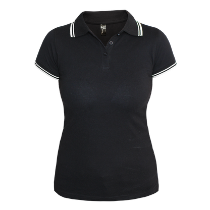 Sols Polo Girly Contrast "Pasadena" (noir/blanc)