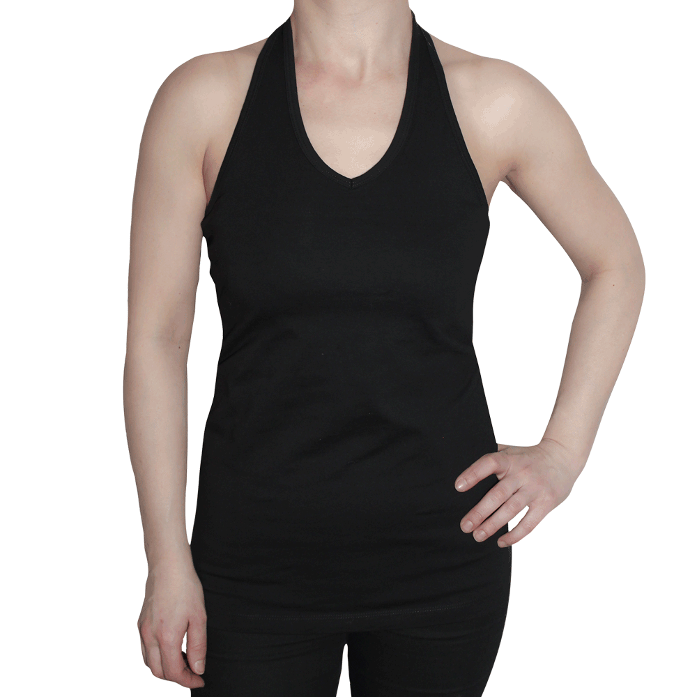 Ladies Neckholder Top (schwarz)