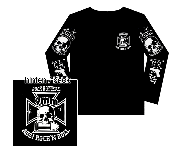 9mm Assi Rock'n'Roll "Logo" Longsleeve