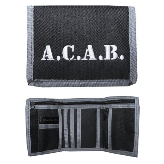 Geldbörse / Wallet "A.C.A.B." (schwarz/grau)