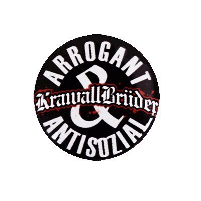 Krawallbrüder "Antisozial" - Button (2,5 cm) 213 NEU - Premium  von KB Records für nur €0.90! Shop now at Spirit of the Streets Mailorder