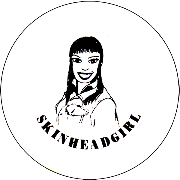 Skinhead Girl - Button (2,5 cm) 372 - Premium  von Spirit of the Streets Mailorder für nur €1! Shop now at Spirit of the Streets Mailorder