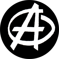 Anarchie (schwarz/weiss) - Button (2,5 cm) 378