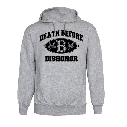 Death Before Dishonor "College" Kapu (grey) - Premium  von Rage Wear für nur €19.90! Shop now at Spirit of the Streets Mailorder