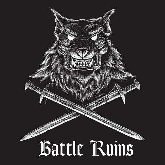 Battle Ruins "Glorious Dead" LP (clear with white & black Splatter, lim. 450)