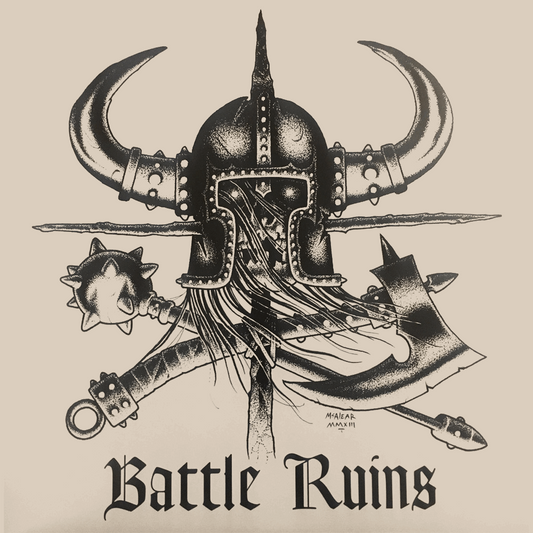 Battle Ruins "S/T" LP (clear with black & silver Splatter, lim. 450)
