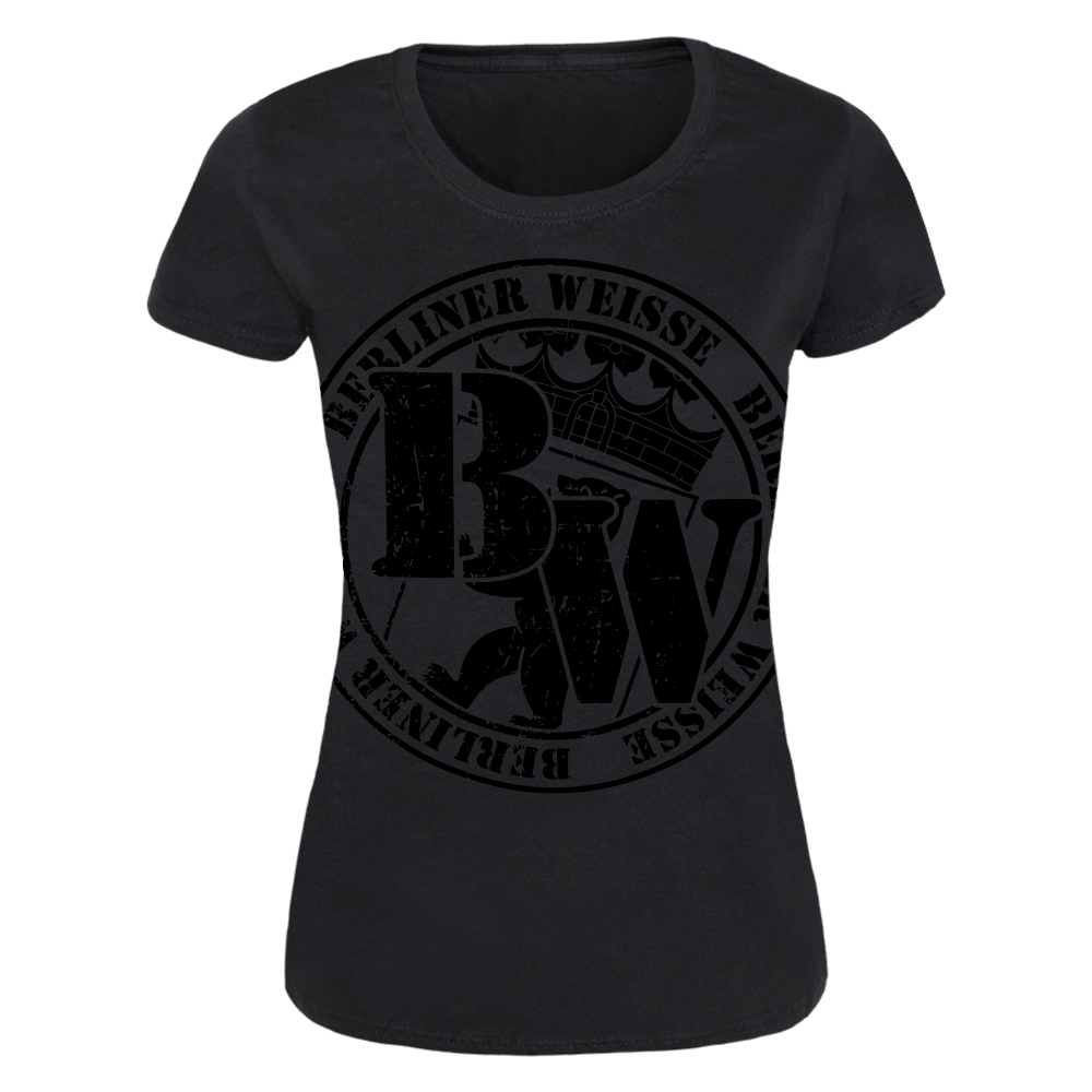 Berliner Weisse "Logo rund" Girly (black on black)