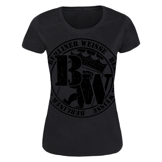 Berliner Weisse "Logo rund" Girly (black on black)