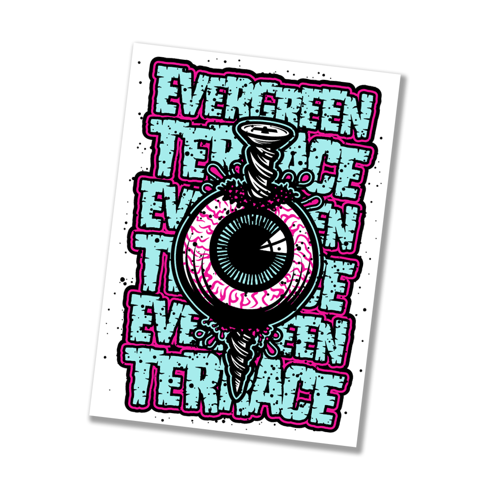 Evergreen Terrace "Eyeball" Sticker (Aufkleber) - Premium  von Spirit of the Streets Mailorder für nur €1! Shop now at Spirit of the Streets Mailorder