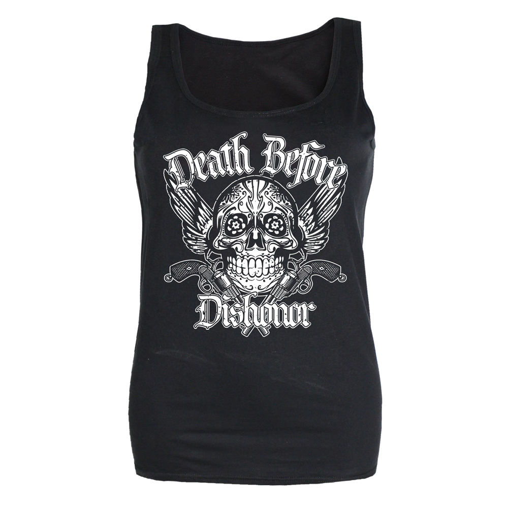 Death Before Dishonor "Sugar Skull" Gily Tank Top - Premium  von Rage Wear für nur €9.90! Shop now at Spirit of the Streets Mailorder