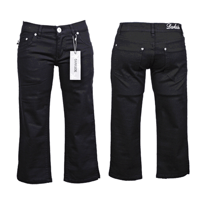 Darkside Capri Jeans (Ladies) (schwarz/black) - Premium  von Darkside für nur €9.90! Shop now at Spirit of the Streets Mailorder