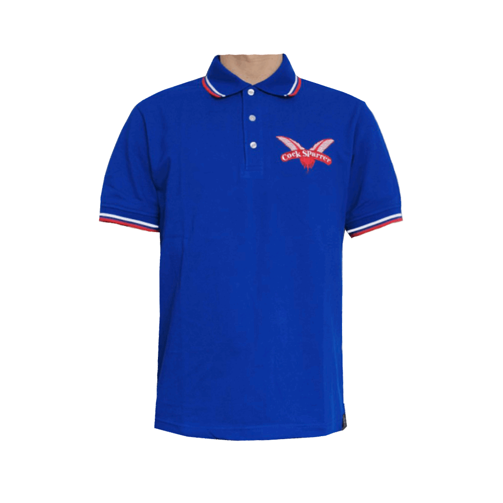 Cock Sparrer "England belongs to me" Polo (blue)