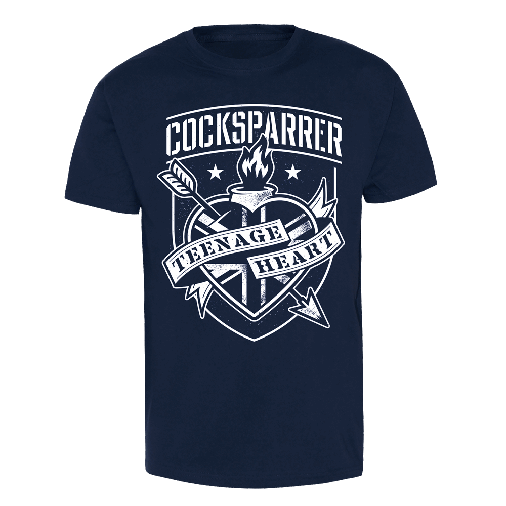 Cock Sparrer "Teenage Heart" T-Shirt (navy)