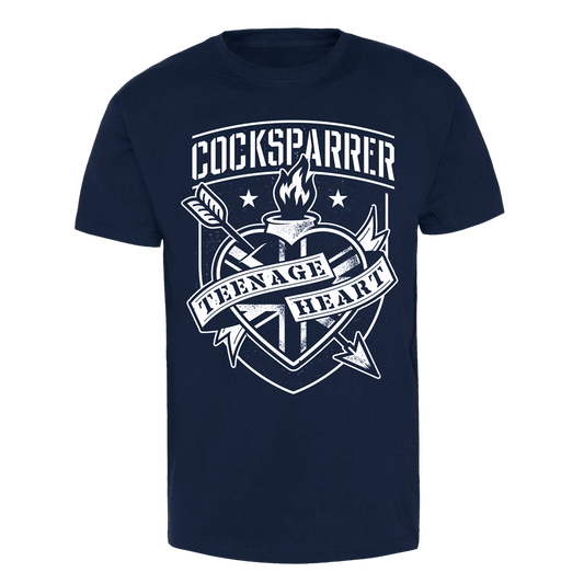 Cock Sparrer "Teenage Heart" T-Shirt (navy)