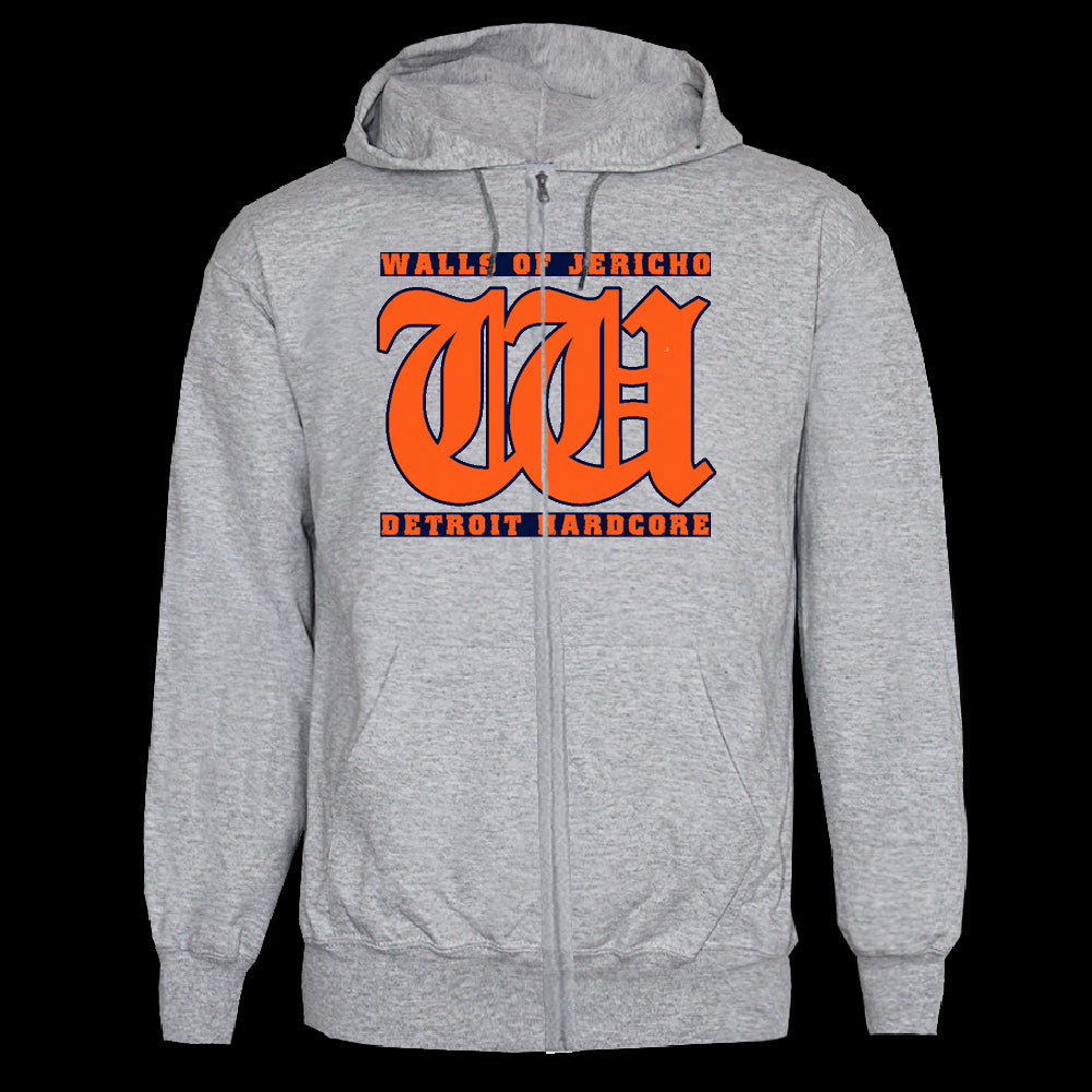 Walls of Jericho "Detroit" Zip Hoody (grey) (XXL)