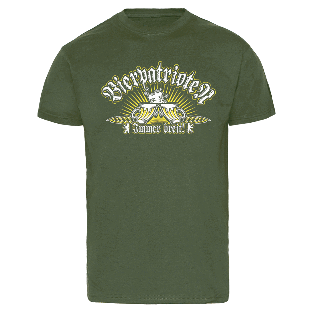 Bierpatrioten "Immer breit" T-Shirt (olive)