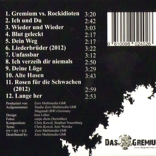 Gremium, Das "Das fünfte Ass" CD (DigiPac) - Premium  von Spirit of the Streets Mailorder für nur €4.90! Shop now at Spirit of the Streets Mailorder