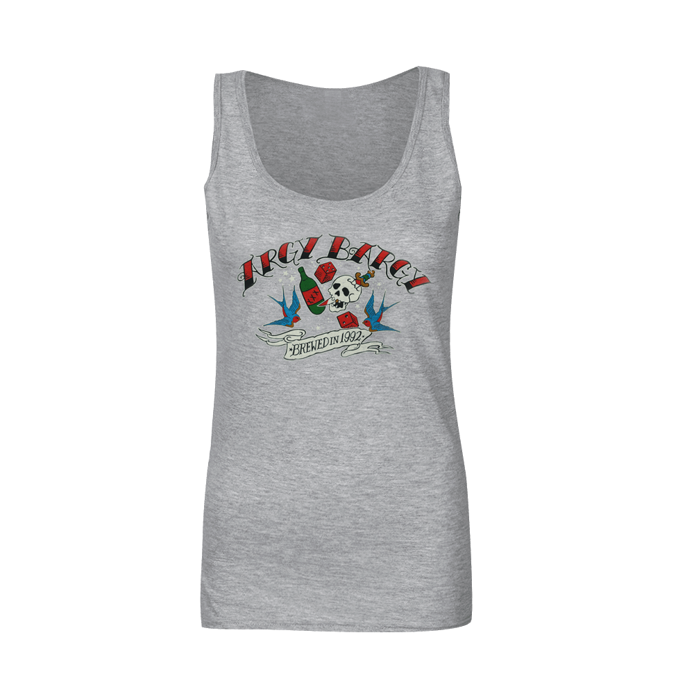 Argy Bargy"Brewed in 1992" Girly Tank Top (grey)