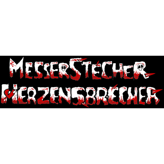 Messerstecher Herzensbrecher - Stoffaufnäher (Druck) - Premium  von Spirit of the Streets Mailorder für nur €1.50! Shop now at Spirit of the Streets Mailorder