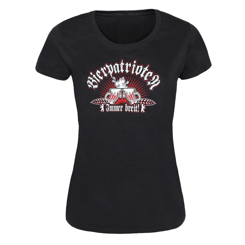 Bierpatrioten "Immer breit" Girly Shirt