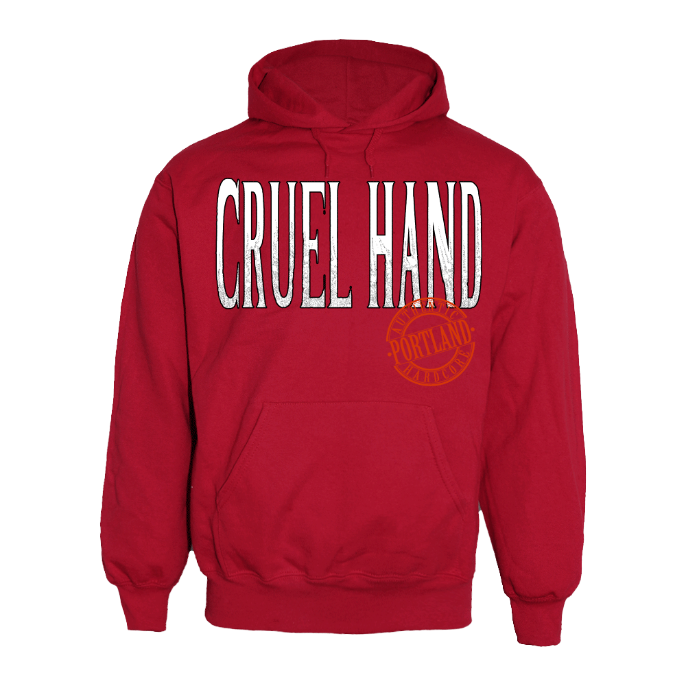 Cruel Hand "New Age" Hoodie (red) - Premium  von Rage Wear für nur €19.90! Shop now at Spirit of the Streets Mailorder
