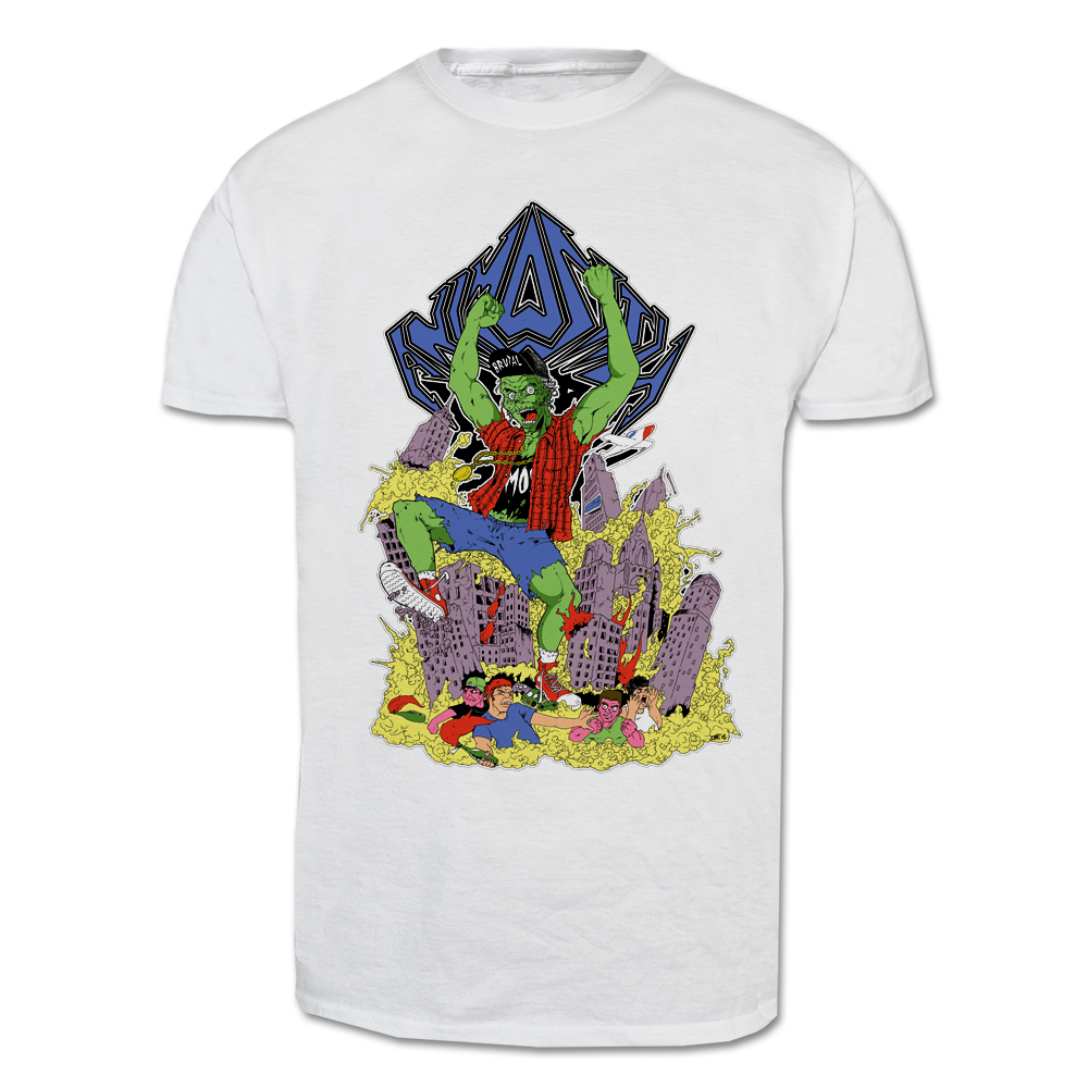 Animosity "Zombie Trash" T-Shirt (white) - Premium  von Rage Wear für nur €6.90! Shop now at Spirit of the Streets Mailorder