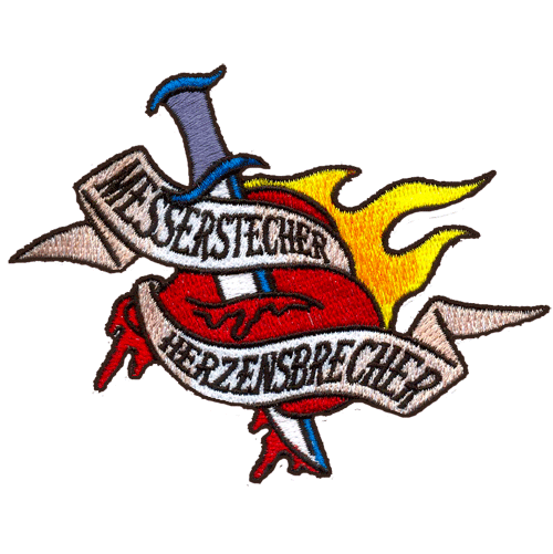 Messerstecher Herzensbrecher "Logo" - Aufnäher (gestickt)