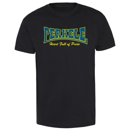Perkele "Heart full of Pride Logo" T-Shirt (black) - Premium  von Spirit of the Streets für nur €19.90! Shop now at SPIRIT OF THE STREETS Webshop