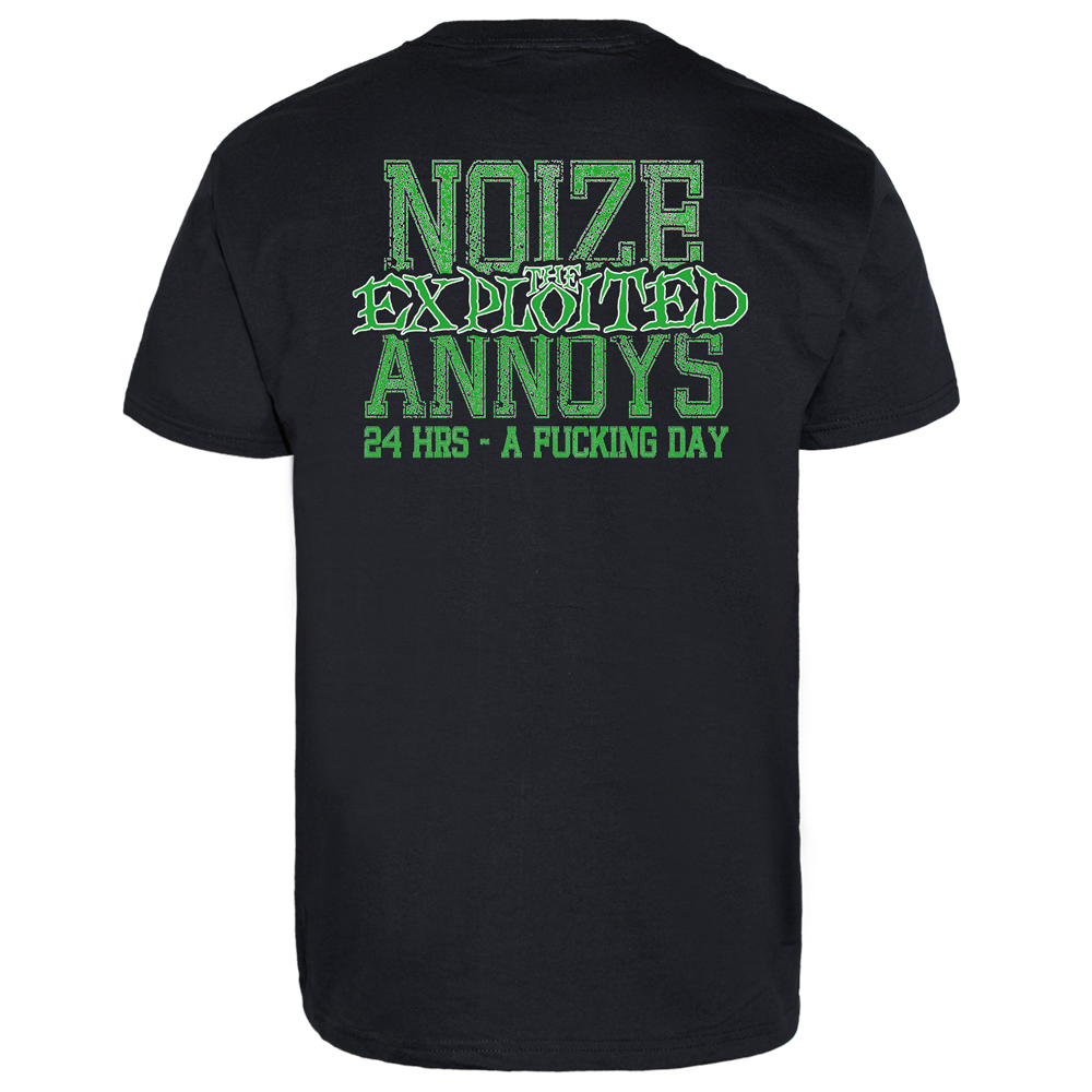 Exploited, The "Noize Annoys" T-Shirt - Premium  von Spirit of the Streets Mailorder für nur €13.90! Shop now at Spirit of the Streets Mailorder