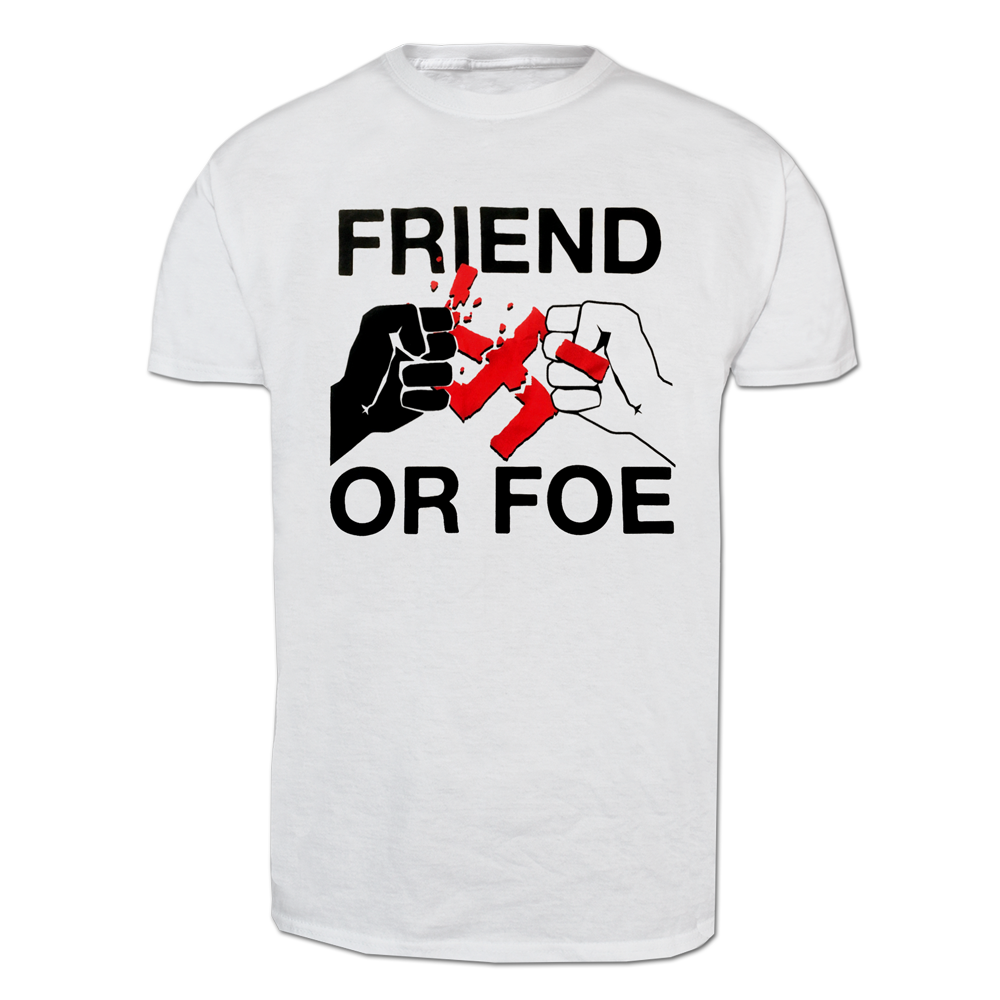 Friend Or Foe "Smash" T-Shirt (white) - Premium  von Spirit of the Streets Mailorder für nur €3.90! Shop now at Spirit of the Streets Mailorder