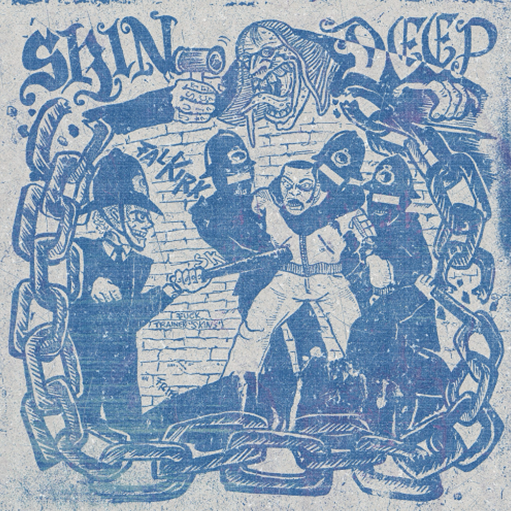 Skin Deep « Un retour aux sources » (pochette bleue) LP (marbré noir/vert foncé)