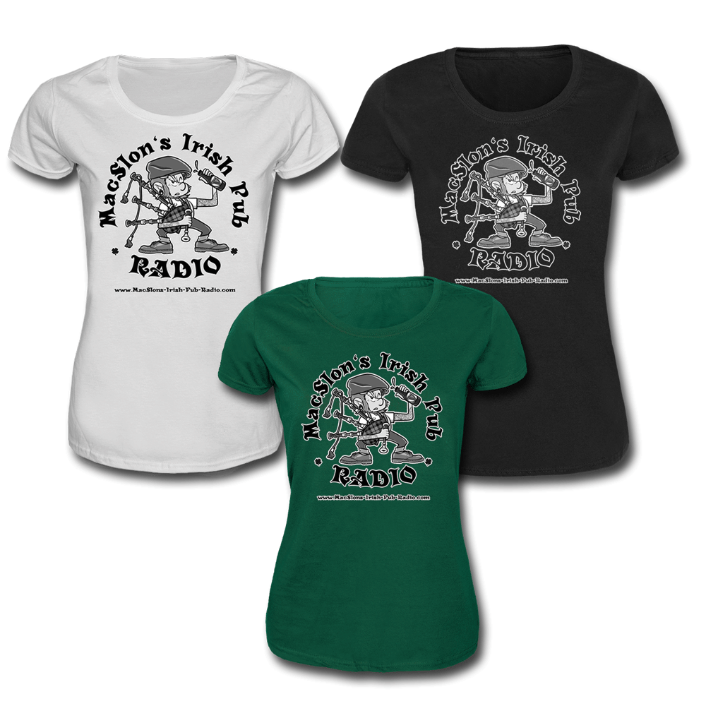 MacSlon's Irish Pub Radio "Logo" Girly Shirt