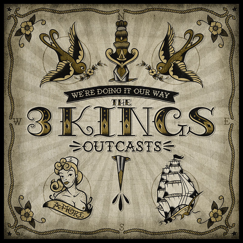 The 3 Kings "Outcasts" CD (DigiPac) - Premium  von Spirit of the Streets für nur €12.90! Shop now at Spirit of the Streets Mailorder