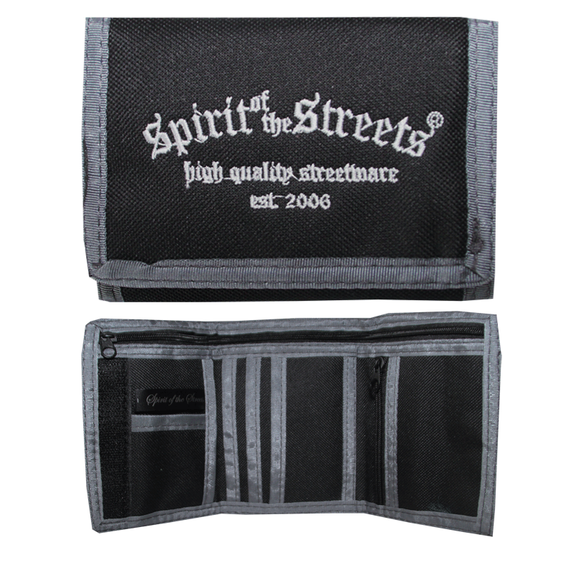 Geldbörse / Wallet "Spirit of the Streets" (schwarz/grau)