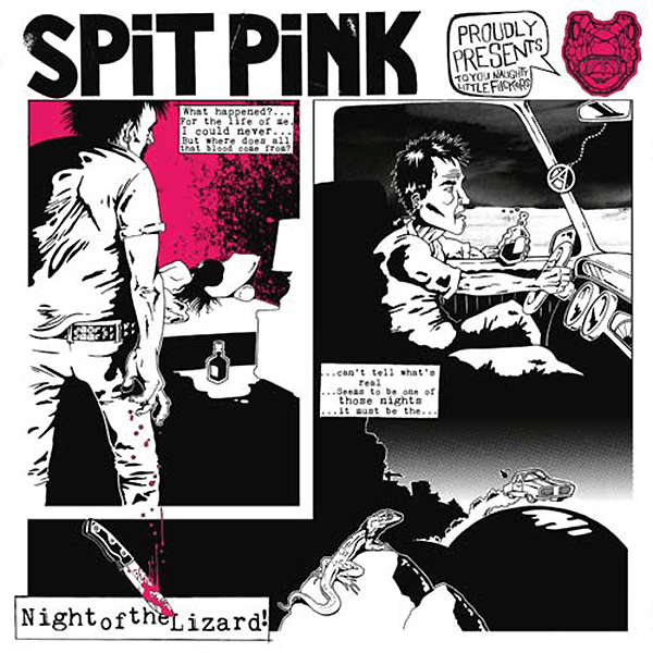 Spit Pink "Night Of The Lizard" LP (lim. 200, black) - Premium  von Wanda Records für nur €9.85! Shop now at Spirit of the Streets Mailorder