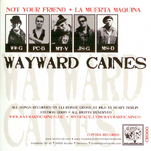 split Wayward Caines / The Strangers "same" EP 7" (lim. 500) - Premium  von Contra für nur €5.90! Shop now at Spirit of the Streets Mailorder