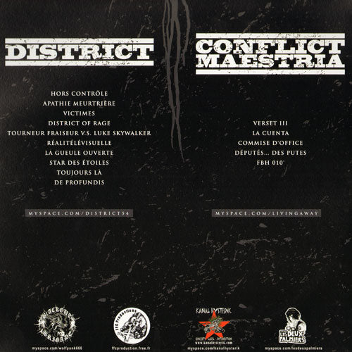 split District / Conflict Maestria "same" LP - Premium  von Spirit of the Streets Mailorder für nur €6.90! Shop now at Spirit of the Streets Mailorder