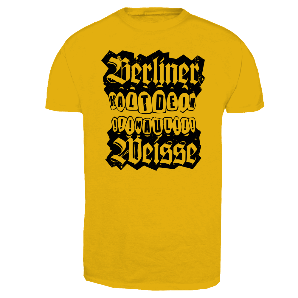 Berliner Weisse "Halt Dein Maul" T-Shirt (yellow)