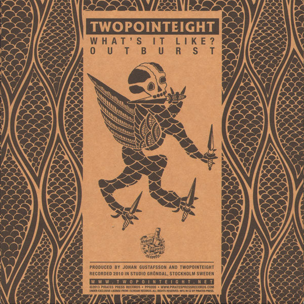 Twopointeight "Outburst" EP 7" (lim. 200, white + download) - Premium  von Pirates Press für nur €5.90! Shop now at Spirit of the Streets Mailorder